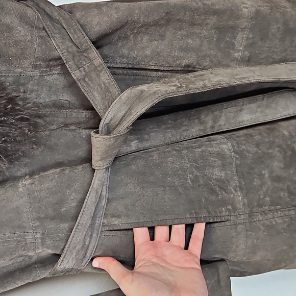 Vintage Marvin Richards Brown Suede Leather Jacket - Picture 4 of 12